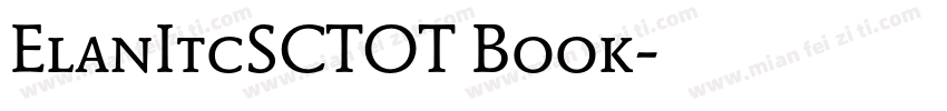 ElanItcSCTOT Book字体转换